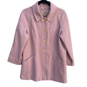 Forecaster Vintage 60s 70s Pink Preppy Union-Made Coat Jacket Rain Coat Trench